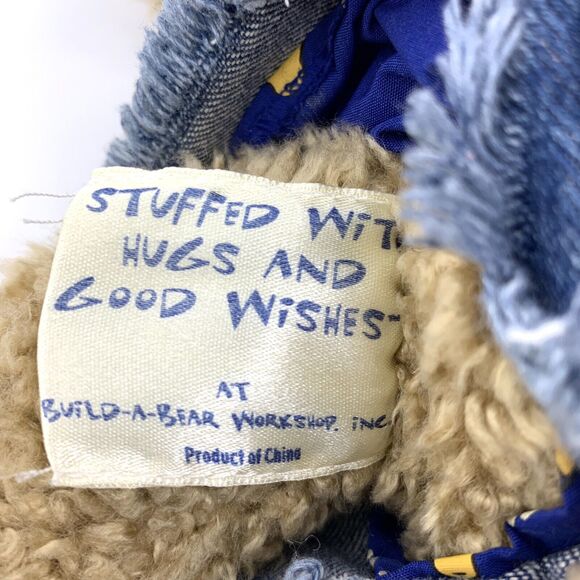 Build a Bear Curly Brown Bear with Giggle Button Outfit & Boxers - Picture 7 of 11